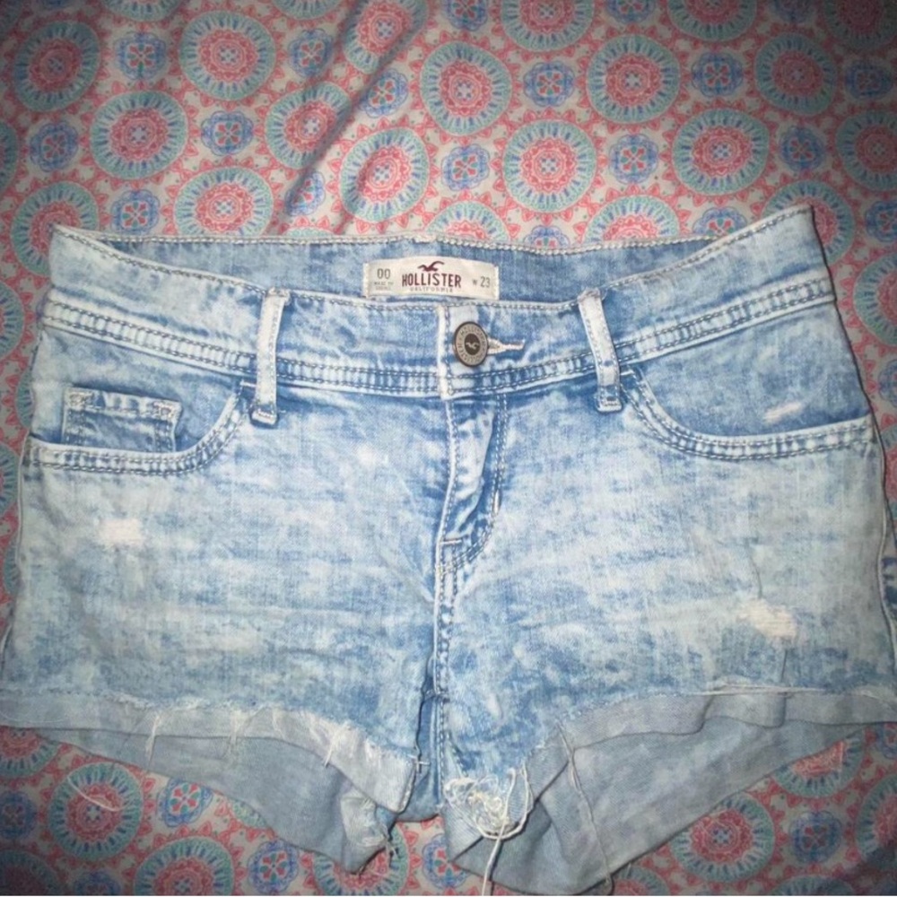 Hollister Light Blue Denim Shorts